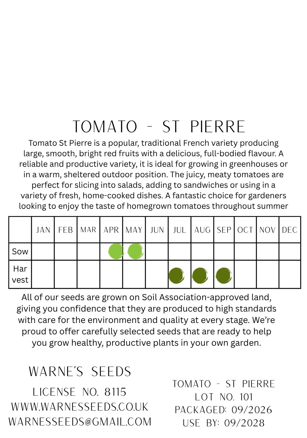 Tomato - St Pierre seeds