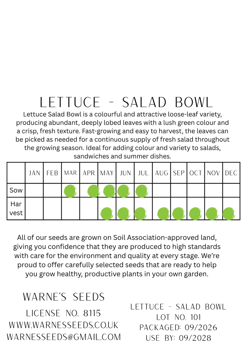 Lettuce - Salad Bowl seeds